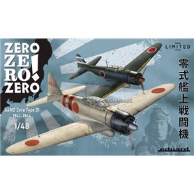 Eduard 1:48 ZERO ZERO ZERO! Mitsubishi A6M2 Zero Type 21 - DUAL COMBO - LIMITED ediiton 
