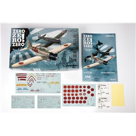 Eduard 1:48 ZERO ZERO ZERO! Mitsubishi A6M2 Zero Type 21 - DUAL COMBO - LIMITED ediiton 