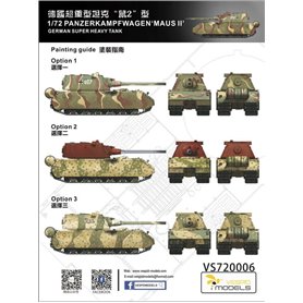 Vespid Models 720006 Maus II Panzerkampfwagen German Super Heavy Tank