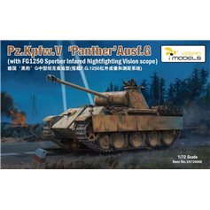 Vespid Models 1:72 Pz.Kpfw.V Panther Ausf.G - W/F.G.1250 INFRARED SEARCHLIGHT AND SCOPE 
