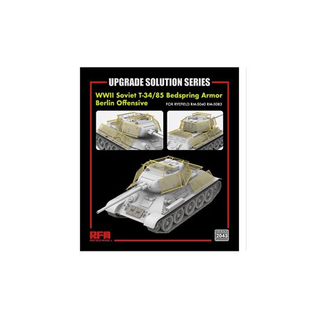 RFM 1:35 UPGRADE SOLUTION do T-34/85 - BEDSPRING ARMOR BERLIN OFFENSIVE