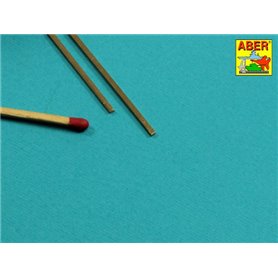 Aber FR 15X10 Prostokątne pręty mosiężne 1,5x1,0 mm długość 245mm