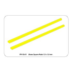 Aber FR 15X10 Prostokątne pręty mosiężne 1,5x1,0 mm długość 245mm