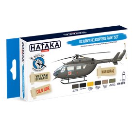 Hataka BS019 Zestaw farb BLUE-LINE US ARMY HELICOPTERS
