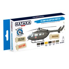 Hataka BS019 BLUE-LINE Zestaw farb US ARMY HELICOPTERS