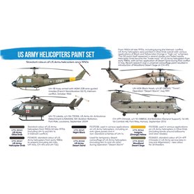 Hataka BS019 Zestaw farb BLUE-LINE US ARMY HELICOPTERS
