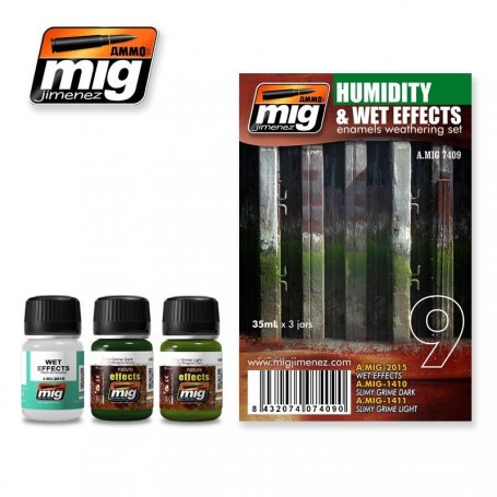 Ammo of MIG Zestaw HUMIDITY AND WET EFFECTS 