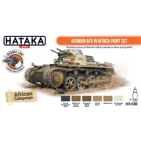 Hataka CS090 ORANGE-LINE Paints set GERMAN AFV IN AFRICA 