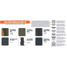 Hataka CS088 ORANGE-LINE Paints set EARLY WWII GERMAN AFV 