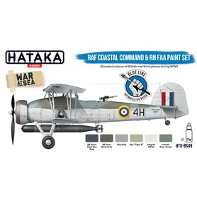 Hataka BS049 BLUE-LINE Zestaw farb RAF COSTAL COMMAND AND RN FAA