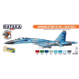 Hataka CS096 ORANGE-LINE Paints set UKRAINIAN AF BLUE PIXEL 