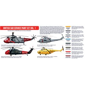 Hataka AS098 RED-LINE Zestaw farb BRITISH SAR SERVICE cz.1