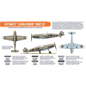 Hataka CS032 ORANGE-LINE Paints set LUFTWAFFE LEGION CONDOR 
