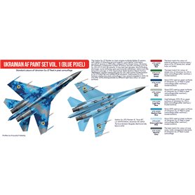 Hataka AS096 RED-LINE Zestaw farb UKRAINIAN AF BLUE PIXEL
