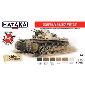 Hataka AS090 RED-LINE Zestaw farb GERMAN AFV IN AFRICA