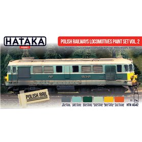 Hataka AS042 RED-LINE Paints set POLISH RAILWAYS LOCOMOTIVES pt.2 