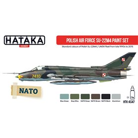 Hataka AS047 RED-LINE Zestaw farb POLISH AIR FORCE SUKHOI SU-22M4