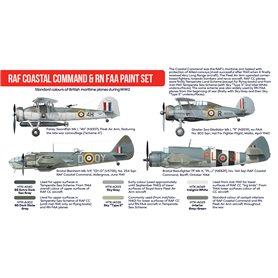 Hataka AS049 RED-LINE Zestaw farb RAF COASTAL COMMAND AND RN FAA