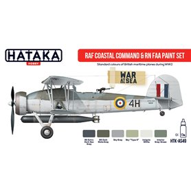 Hataka AS049 RED-LINE Zestaw farb RAF COASTAL COMMAND AND RN FAA
