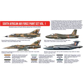 Hataka AS050 RED-LINE Zestaw farb SOUTH AFRICAN AIR FORCE cz.1