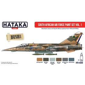 Hataka AS050 RED-LINE Zestaw farb SOUTH AFRICAN AIR FORCE cz.1