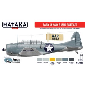 Hataka AS053 RED-LINE Zestaw farb EARLY US NAVY AND USMC