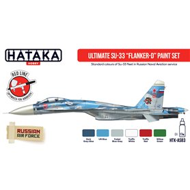 Hataka AS083 RED-LINE Paints set ULTIMATE SUKHOI SU-33 FLANKER D 