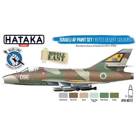 Hataka BS012 BLUE-LINE Zestaw farb ISRAELI AF 1970 DESERT