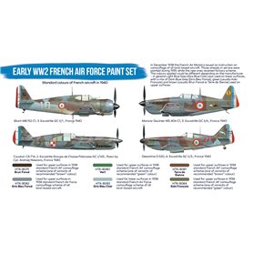Hataka BS016 BLUE-LINE Paints set EARLY WWII FRENCH AIR FORCE 