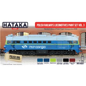 Hataka AS057 RED-LINE Paints set POLISH RAILWAYS LOCOMOTIVES PKP CARGO pt.3 