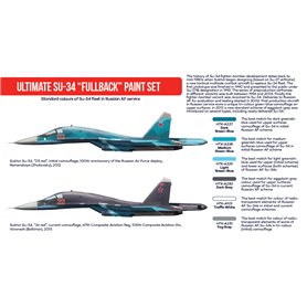 Hataka AS058 RED-LINE Paints set ULTIMATE SUKHOI SU-34 FULLBACK 