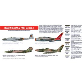 Hataka AS059 RED-LINE Zestaw farb MODERN BELGIAN AF cz.1