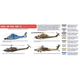 Hataka AS071 RED-LINE Zestaw farb ISRAELI AIR FORCE - MODERN ROTORS