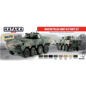 Hataka AS072 RED-LINE Zestaw farb MODERN POLISH ARMY AFV