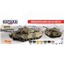 Hataka AS077 RED-LINE Paints set MODERN BRITISH ARMY AND RAF AFV 