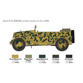 Italeri 1:35 Fiat 508 CM Coloniale W/CREW