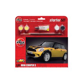 Airfix 1:32 Mini Cooper S - STARTER SET - z farbami
