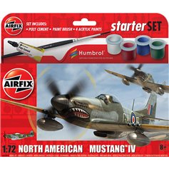 Airfix 1:72 North American Mustang Mk.IV - STARTER SET - w/paints 