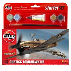 Airfix 1:72 Curtiss Tomahawk IIB - STARTER SET - w/paints 