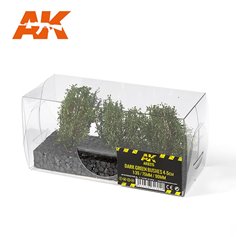 AK Interactive 8215 DARK GREEN BUSHES - 4cm - 6cm