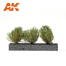AK Interactive 8215 DARK GREEN BUSHES - 4cm - 6cm