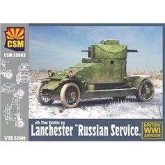 Copper State Models 1:35 Lanchester - RUSSIAN SERVICE W/37MM HOTCHKISS GUN - BRITISH WWI ARMOUR