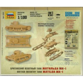 ZVEZDA 1:100 Matilda Mk-I