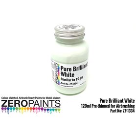 Zero Paints 1334 PURE BRILLIANT WHITE - SIMILAR TO TS-26 - 100ml