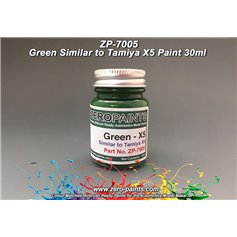 Zero Paints 7005 GREEN PAINT - SIMILAR TO TAMIYA X-5 - 30ml