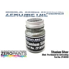 Zero Paints M1010 ZERO METAL FINISH - TITANIUM SILVER - 30ml
