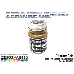 Zero Paints M1011 ZERO METAL FINISH - TITANIUM GOLD - 30ml