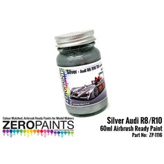 Zero Paints 1116 AUDI R8-R10 TDI SILVER LE MANS - 60ml