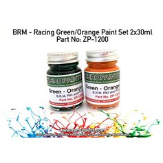 Zero Paints 1200 BRM - RACING GREEN / ORANGE - 2x30ml