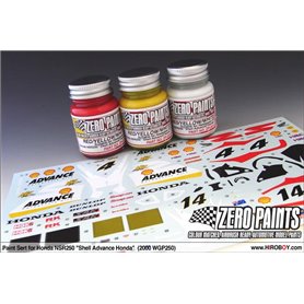 Zero Paints 1215 HONDA NSR250 SHELL ADVANCE HONDA - 3x30ml